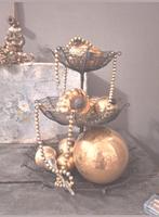 Schitterende Zweedse etagere, Ophalen of Verzenden