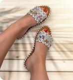 Glamour Silver Slippers, verkrijgbaar in 36-37-38-39-40-41, Ophalen of Verzenden, Nieuw, Overige kleuren, Slippers