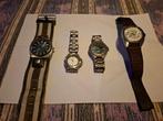 4 horloges, Staal, Polshorloge, Ophalen, Overige merken