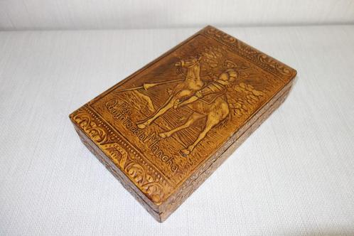 Lederen tabak kistje, Antiek en Kunst, Curiosa en Brocante, Ophalen