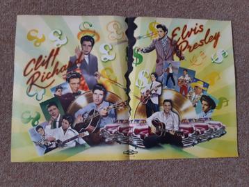 Knipsels Cuttings Elvis Presley Clliff Richard Muziek Expre  beschikbaar voor biedingen