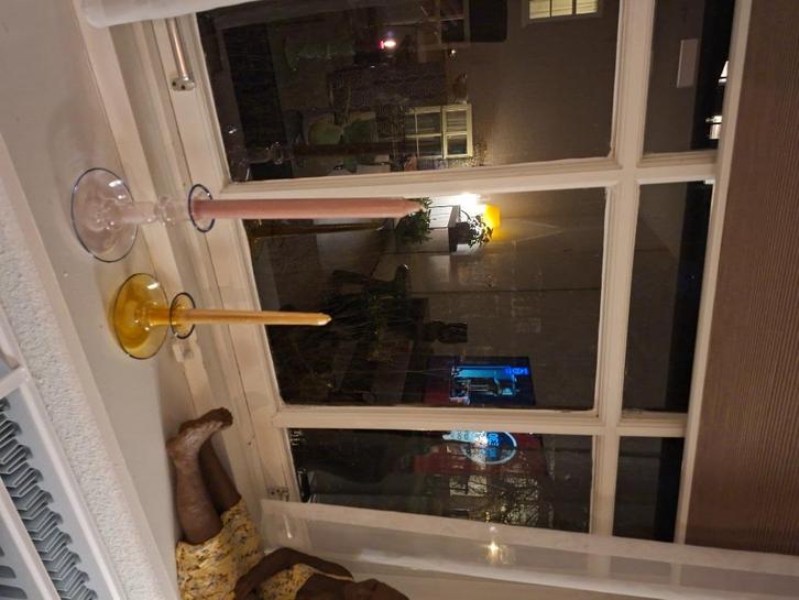 Hay kandelaars, Huis en Inrichting, Woonaccessoires | Kandelaars en Kaarsen, Zo goed als nieuw, Kandelaar, Minder dan 25 cm, Metaal