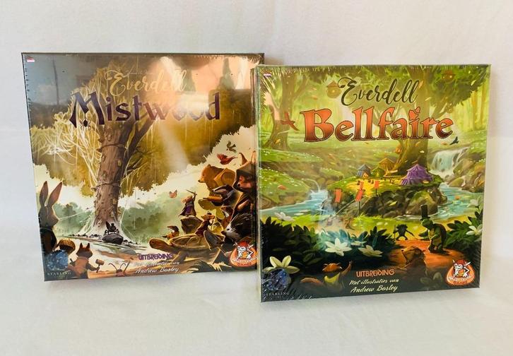 Everdell Bundel : Bellfaire / Mistwood - nieuw in doos, Hobby en Vrije tijd, Gezelschapsspellen | Bordspellen, Nieuw, Een of twee spelers
