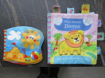 Knisperboek dieren + badboekje - baby boekjes set beschikbaar voor biedingen