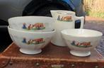Set Franse spoelkommen, kommetjes met bijbehorende melkkan., Ophalen of Verzenden