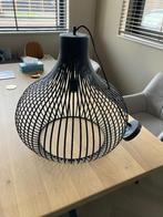 Zwart metalen hanglamp 50cm doorsnee (Aglio), Ophalen, 50 tot 75 cm, Zo goed als nieuw, Metaal