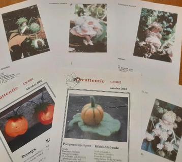 Viltpatronen 'herfst', 6 patronen met werkbeschrijvingen beschikbaar voor biedingen