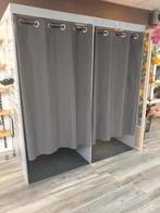 Dubbele Paskamer met gordijn en spiegels, Ophalen, Zo goed als nieuw