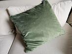 Decoratief kussen met bies ca. 55x55cm London groen, Ophalen, Gebruikt, Groen, Vierkant