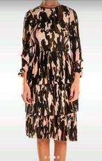 Zara Jurk - Maat L laagjes en camouflageprint, Bruin, Zara, Maat 42/44 (L), Ophalen of Verzenden