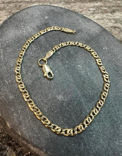 14k Gouden Valkenoog Armband | Massief, Sieraden, Tassen en Uiterlijk, Armbanden, Nieuw, Goud, Ophalen of Verzenden
