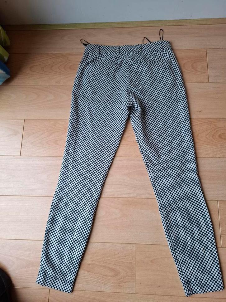 Vanilia broek zwart wit ruitje mt  36 .set korting!, Kleding | Dames, Broeken en Pantalons, Zo goed als nieuw, Maat 36 (S), Zwart