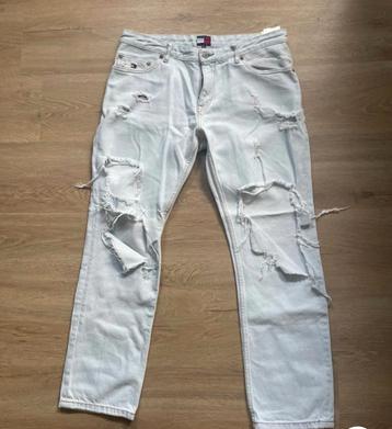 Tommy Hilfiger dames, lichtblauwe ripped jeans beschikbaar voor biedingen