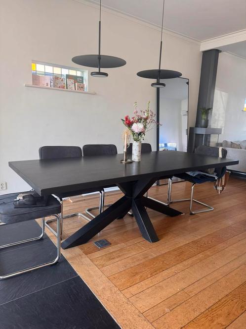 Eetkamertafel eiken, Huis en Inrichting, Tafels | Eettafels, Zo goed als nieuw, 50 tot 100 cm, 200 cm of meer, Vijf personen of meer