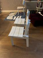 Vier mooie stoelen van Piet Hein Eek, Huis en Inrichting, Ophalen, Zo goed als nieuw, Wit, Hout