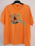Oranje shirt met applicatie, maat 2XL, Kleding | Heren, Grote Maten, Ophalen of Verzenden, Gedragen, Oranje, Shirt