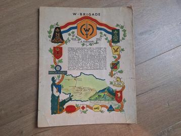 W Brigade afbeelding (op karton) Nederlands Indië beschikbaar voor biedingen