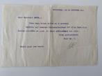 Getypte brief 15-10-1918, Postzegels en Munten, Brieven en Enveloppen | Nederland, Ophalen of Verzenden, Brief