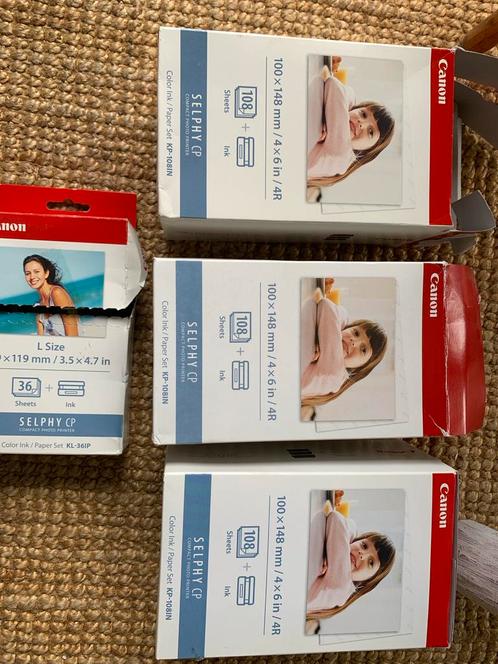 Canon Fotopapier Sets - KP-108IN & KL-36IP, Audio, Tv en Foto, Fotografie | Fotopapier, Gebruikt, Ophalen of Verzenden