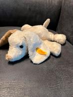 Steiff Hond met Knop - Vintage Knuffel, Ophalen of Verzenden, Gebruikt, Hond