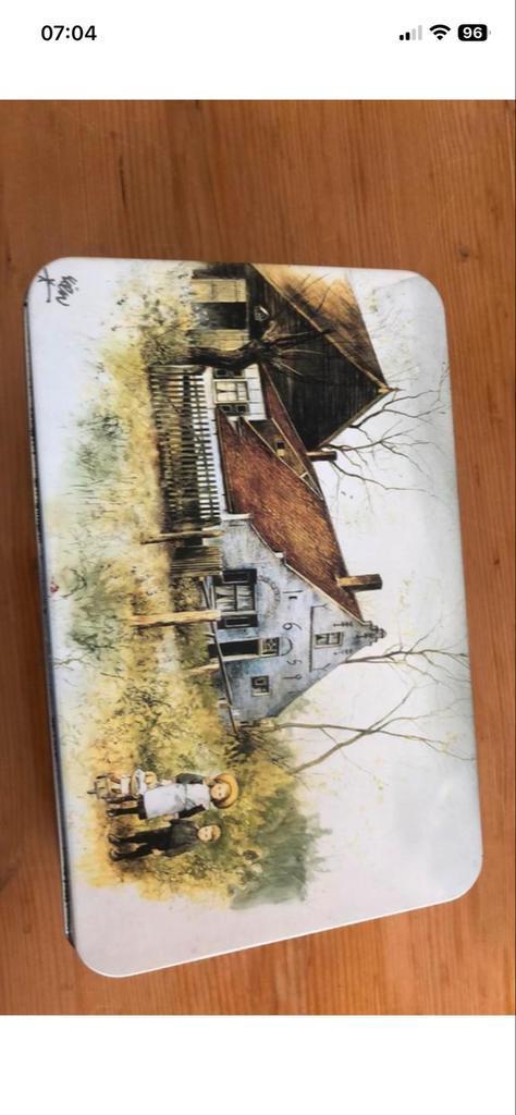 Koektrommel Rien Poortvliet, Ophalen of Verzenden, Gebruikt, Koek(jes), Overige merken