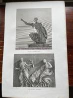Wicar Soldat Combattant / Bas-Relief Antique, Antiek en Kunst, Ophalen of Verzenden