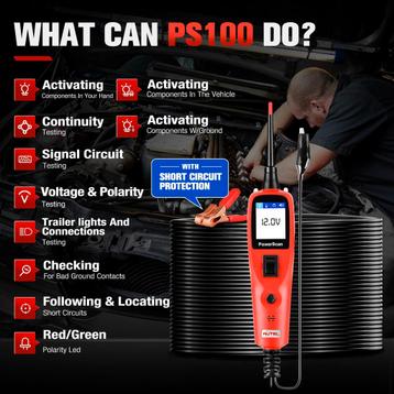 Autel Powertool PS100 Circuittester Multimeter Weerstand  beschikbaar voor biedingen
