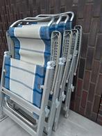 4 Dukdalf Campingstoelen - Opvouwbaar - Gebruikt, Caravans en Kamperen, Kampeermeubelen, Ophalen, Gebruikt