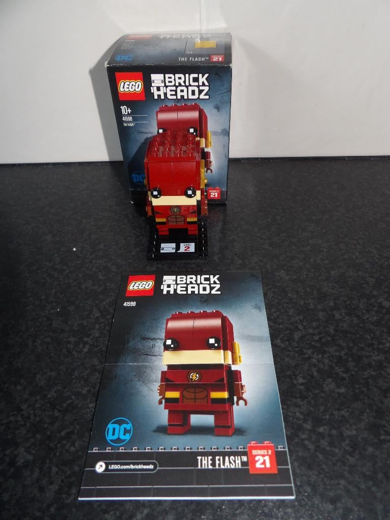 Als nieuw Lego Brickheadz DC 41598 The Flash nr 21 incl doos, Ophalen of Verzenden, Zo goed als nieuw, Complete set, Lego