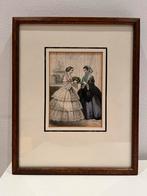 Staal gravures, 19e eeuw, ingelijst, Antiek en Kunst, Kunst | Etsen en Gravures, Ophalen