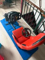 Playseat met T300 F1 Ferrari stuur en orgineel stuur, Spelcomputers en Games, Ophalen, Gebruikt, Playseat of Racestoel, PlayStation 5