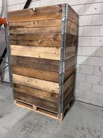 Pallet met 9 opzetranden, Doe-het-zelf en Verbouw, Ophalen, Gebruikt, 100 cm of meer, 60 cm of meer