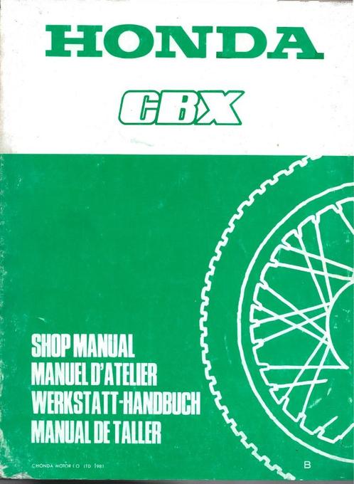 CBX1000 shop manual addendum aanvulling, Motoren, Handleidingen en Instructieboekjes, Overige merken, Ophalen of Verzenden