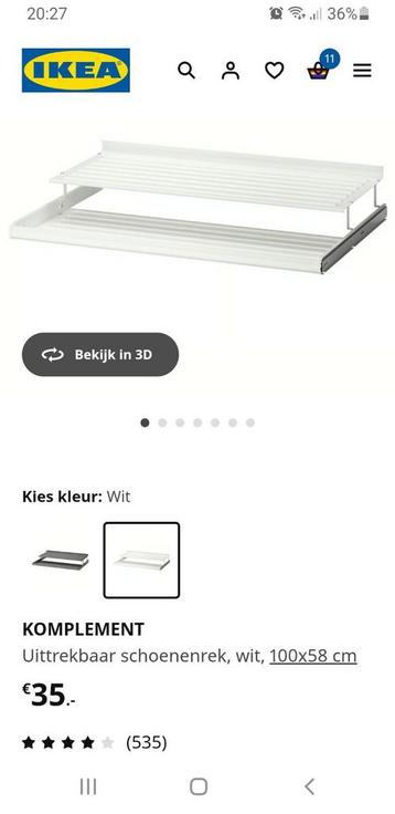 Ikea schoenenlade lades 3x pax kast - afbeelding 1