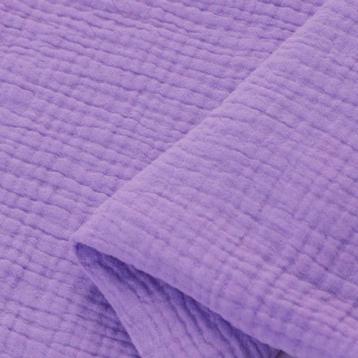 Promo! 5748)138x50cm Double Gauze tetra paars lavendel beschikbaar voor biedingen