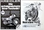 11 vintage advertenties reclames Kreidler motorfiets 1975-78, Verzenden, Gebruikt, Auto's