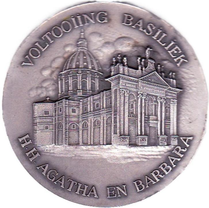 OUDENBOSCH MEI 1987 VOLTOOIING BASILIEK, Postzegels en Munten, Penningen en Medailles, Overige materialen, Verzenden