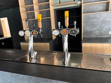 Biertap installatie. 2,5 jr oud 6 kranen! beschikbaar voor biedingen