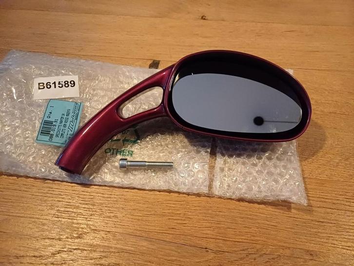 Malaguti Phantom spiegel RECHTS, magenta rood, origineel NOS, Fietsen en Brommers, Brommeronderdelen | Algemeen, Nieuw, Overige typen