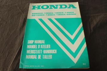 Honda EG850x 1000x - 2200x generator 1983 shop manual beschikbaar voor biedingen