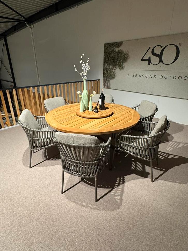 Capalbio dining set + prado tafel 4 Seasons Outdoor, Tuin en Terras, Tuinmeubel-accessoires, Nieuw, Ophalen of Verzenden