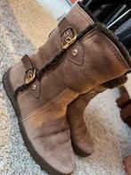 Louis Vuitton laarzen met bont maat 38,5 ORIGINEEL, Bruin, Lage of Enkellaarzen, Louis Vuitton, Ophalen of Verzenden