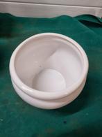 bloempot wit aardewerk rond, Tuin en Terras, Bloempotten, Ophalen of Verzenden, 'T Olde Gre-j, Info@toldegrej.nl, Endepoelstraat 20f Didam