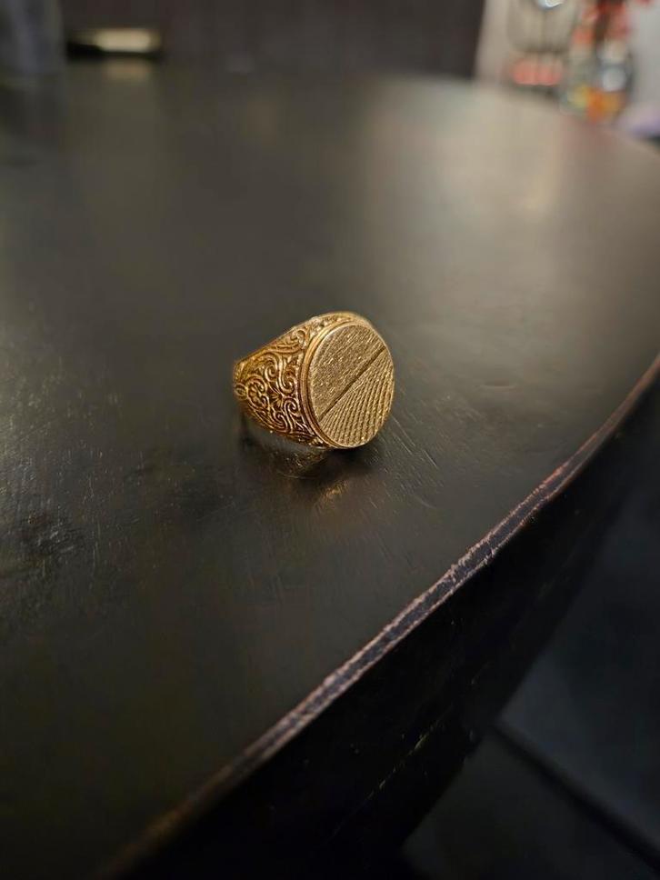 Gouden ring, Sieraden, Tassen en Uiterlijk, Ringen, Zo goed als nieuw, Heer, 20 of groter, Goud, Goud, Ophalen