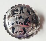 Mooie zilveren bewerkte broche met Inca-motieven Bolivia, Sieraden, Tassen en Uiterlijk, 4 tot 7 cm, Verzenden, Zo goed als nieuw