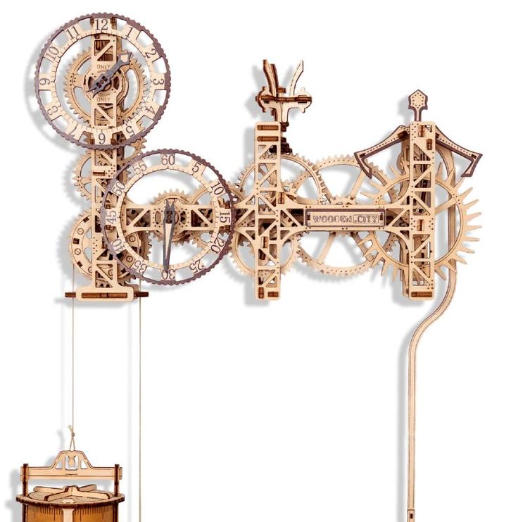 3D Houten Puzzel Steampunk Wall Clock - DIY Wood Builds, Hobby en Vrije tijd, Denksport en Puzzels, Nieuw, Rubik's of 3D-puzzel