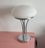 Vintage Champignon Lamp Chroom, Ophalen of Verzenden, Zo goed als nieuw, Minder dan 50 cm