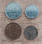 Nederlandse Antillen 4 stuks muntjes en jaarset 1980., Ophalen of Verzenden, Zuid-Amerika, Losse munt