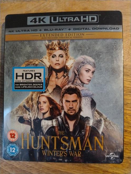 The Huntsman winter's War 4k Ultra HD blu-ray, Cd's en Dvd's, Blu-ray, Zo goed als nieuw, Actie, Ophalen of Verzenden
