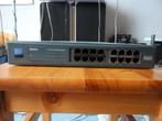 Linksys 16 poorts Gigabit switch SR2016, Computers en Software, Netwerk switches, Ophalen of Verzenden, Gebruikt